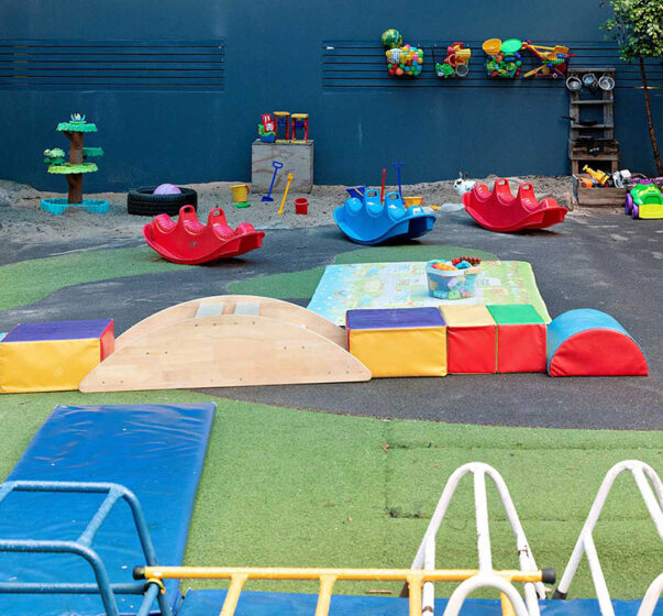 Outdoor play area at Naremburn Early Learning Centre